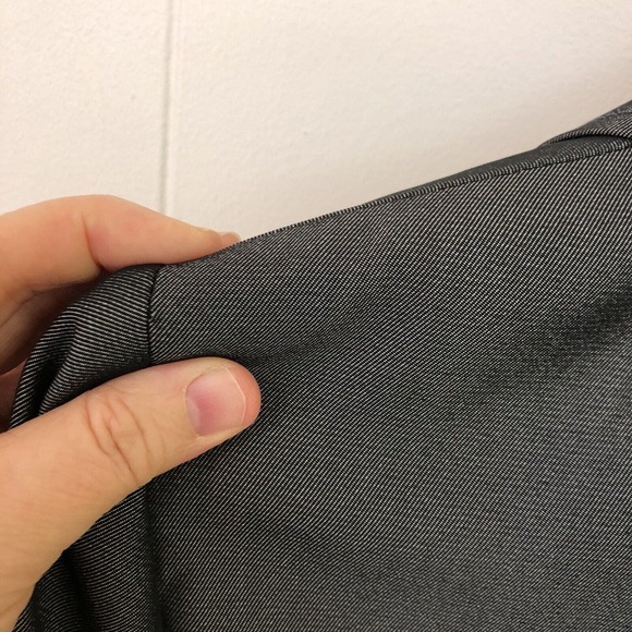 Tahari Arthur S Levine Petite 6P Blazer Dark Gray with Sheen Women's One Button - Picture 8 of 12